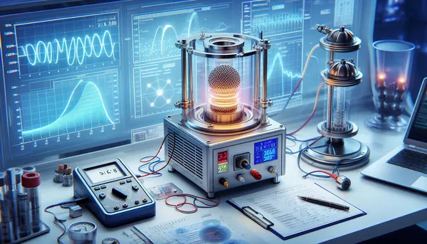 Scientists measuring superconductivity with cryogenic equipment