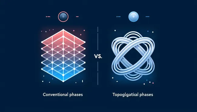 Comparison between conventional and topological phases